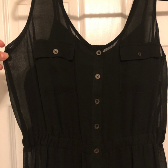 Black Sheer Maxi Dress - Picture 4 of 7